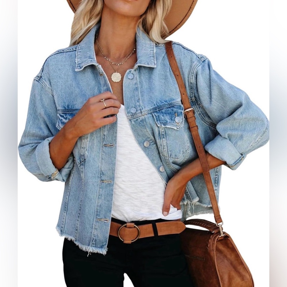 LONGBIDO - Frayed Denim Jacket